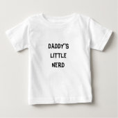 T-SHIRT POUR BÉBÉ DADDY'SLITTLENERD (Devant)