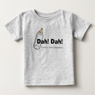 T-shirt Pour Bébé Dah ! Dah ! Chemise de bébé de radio-amateur
