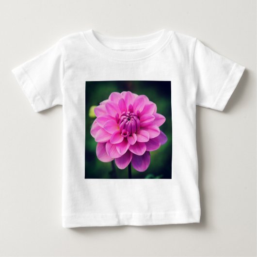T-shirt Pour Bébé Dahlia rose (Devant)
