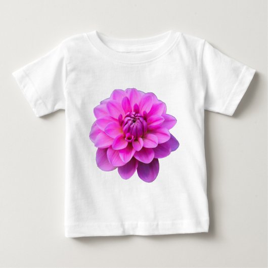 T-shirt Pour Bébé Dahlia rose (isolé) (Devant)