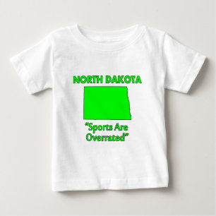 T-shirt Pour Bébé Dakota du Nord - Le sport est surfait