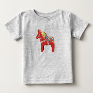 T-shirt Pour Bébé Dala Horse Baby Bodysuit