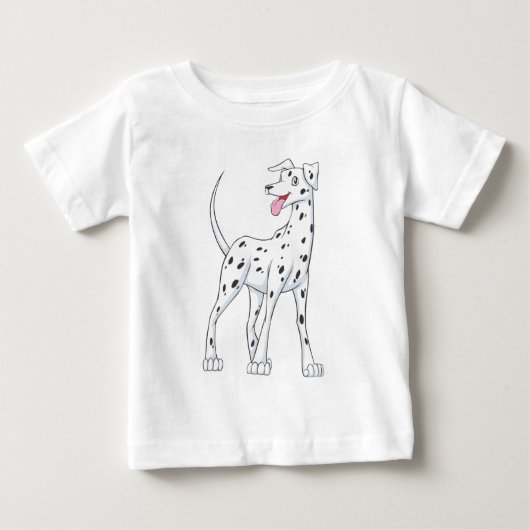 T-shirt Pour Bébé Dalmate heureux (Devant)