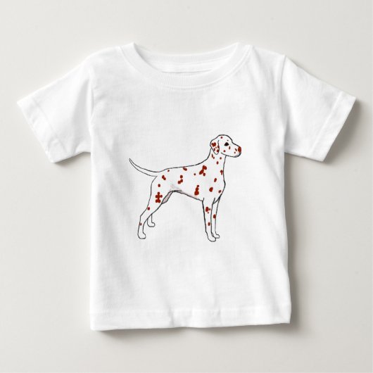 T-shirt Pour Bébé Dalmatie (Devant)