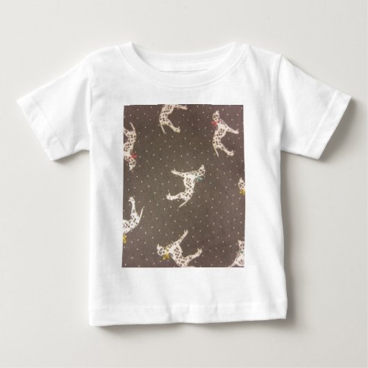 T-shirt Pour Bébé Dalmatie avec des vaches (Devant)