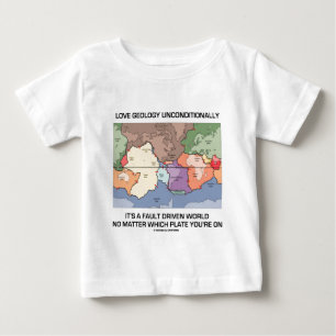 T-shirt Pour Bébé D'amour de géologie monde conduit par défaut san