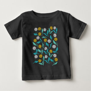T-shirt Pour Bébé Dandelion de printemps Fleurs et design Feuille