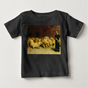T-shirt Pour Bébé Daniel in the Lions' Den, 1872 by Briton Riviere