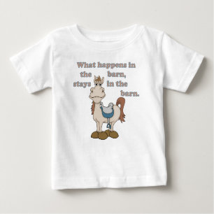 T-shirt Pour Bébé Dans la grange