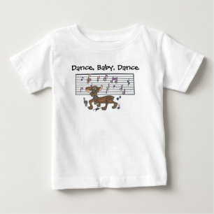 T-shirt Pour Bébé Danse de bébé teckel
