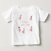 T-shirt Pour Bébé Danse et pirouette ballerine  (Devant)