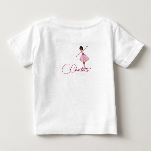 T-shirt Pour Bébé Danse et tournoie ballerine  (Dos)