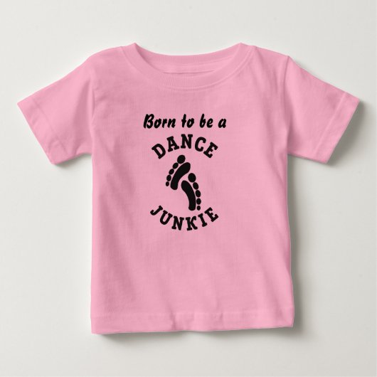 T-shirt Pour Bébé Danse Junkie Toddler Ruffle Tee (Devant)