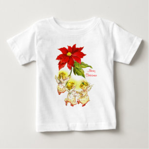 T-shirt Pour Bébé Danser Baby Angels Noël Baby Shirt