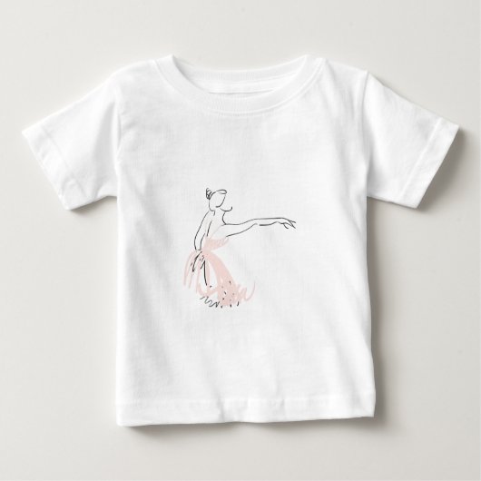 T-shirt Pour Bébé Danseur de ballet Ballerina (Devant)