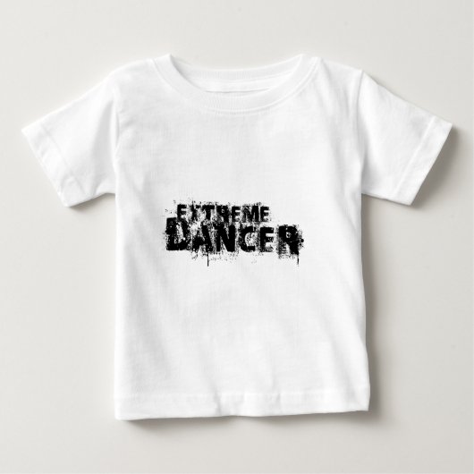 T-shirt Pour Bébé Danseuse extrême noir (Devant)
