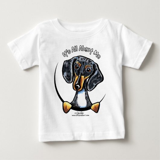 T-shirt Pour Bébé Dapple Dachshund C'Est Tout Pour Moi (Devant)