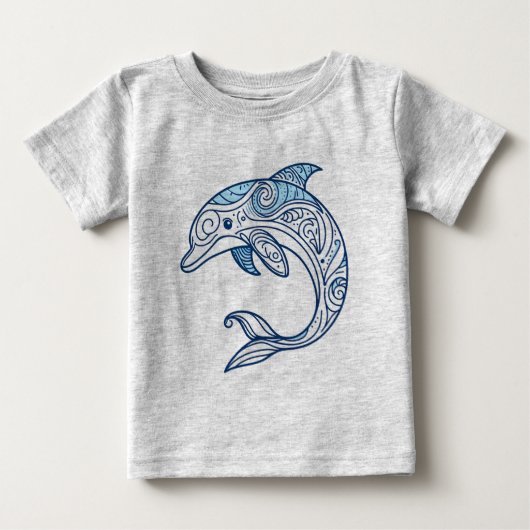 T-shirt Pour Bébé Dauphin (Devant)