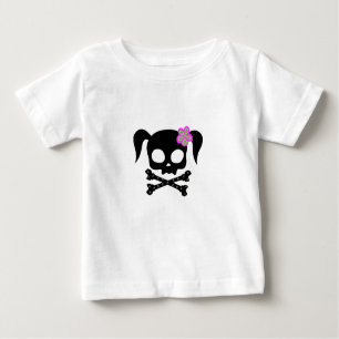 T-shirt Pour Bébé *** de crâne de queue de poney