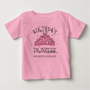 T-shirt Pour Bébé De diadème ?ère anniversaire coutume de princesse