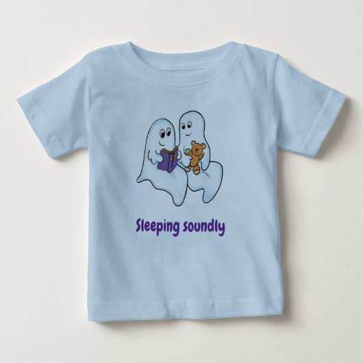 T-shirt Pour Bébé De mignons fantômes lisant ensemble à Halloween (Devant)