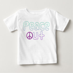 T-shirt Pour Bébé De paix lettres