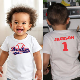 T-shirt Pour Bébé Débutant de l'année de baseball 1er anniversaire