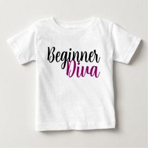 T-shirt Pour Bébé Débutant Diva Citation Cute Sassy