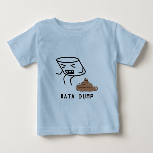 T-shirt Pour Bébé Décharge de données (Devant)