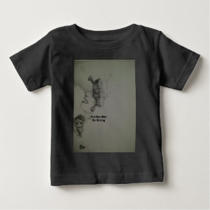 T-shirt Pour Bébé Déclaration audacieuse : Agissez Comme Des Hommes,
