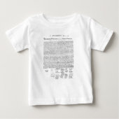 T-shirt Pour Bébé Déclaration d'indépendance (Devant)