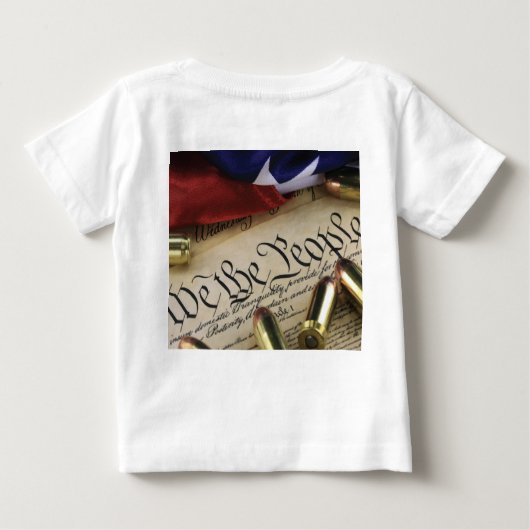 T-shirt Pour Bébé Déclaration d'indépendance (Dos)