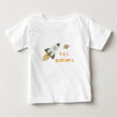 T-shirt Pour Bébé Décollage Fusée Espace Aventure Enfants (Devant)