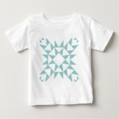 T-shirt Pour Bébé Décor 01 - Bleu clair Vert (Devant)