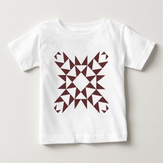 T-shirt Pour Bébé Décor 01 - Brown foncé (Devant)