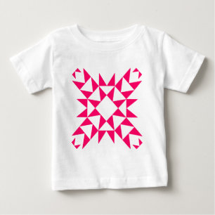 T-shirt Pour Bébé Décor 01 - Rouge néon