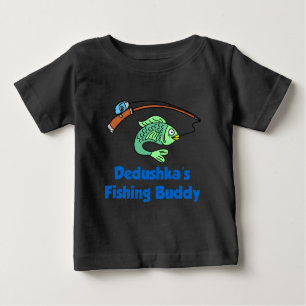 T-shirt Pour Bébé Dedushka Fishing Buddy