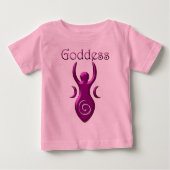 T-shirt Pour Bébé Déesse pourpre (Devant)