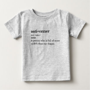 T-shirt Pour Bébé Définition du dictionnaire anti-Vaxxer