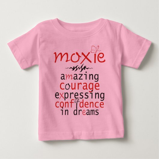 T-shirt Pour Bébé Définition du Moxie (Devant)