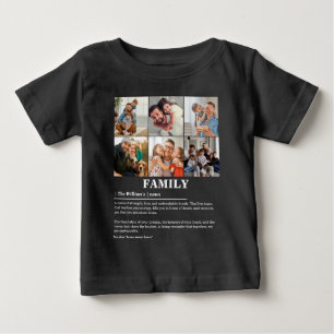 T-shirt Pour Bébé Définition personnalisée de la famille de collages