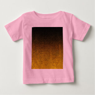 T-shirt Pour Bébé Dégradé de Parties scintillant jaune et noire