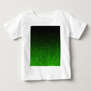 T-shirt Pour Bébé Dégradé de Parties scintillant verte et noire