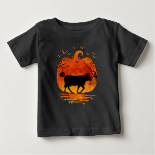 T-SHIRT POUR BÉBÉ DÉGUISEMENT DE VACHE POUR HALLOWEEN CITROUILLE SAI
