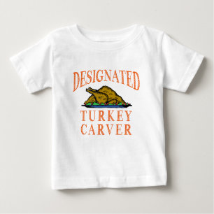 T-shirt Pour Bébé Dégustateur de dinde désigné pour Thanksgiving