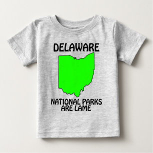 T-shirt Pour Bébé Delaware - Les parcs nationaux sont lames