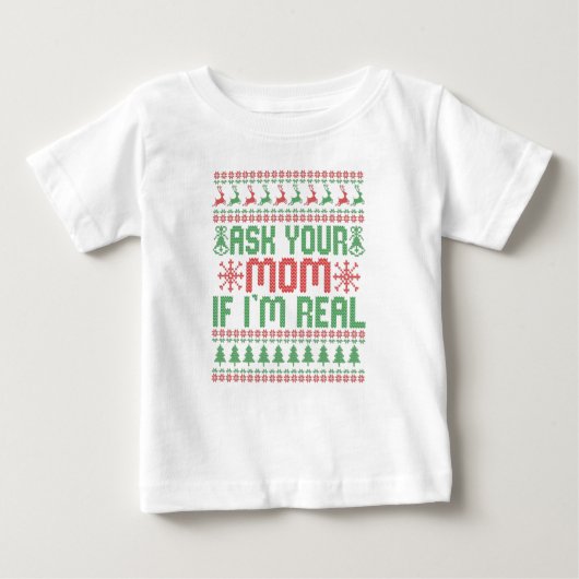 T-shirt Pour Bébé Demandez à votre maman si je suis vraiment drôle N (Devant)