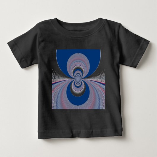 T-shirt Pour Bébé Demi bleu (Devant)