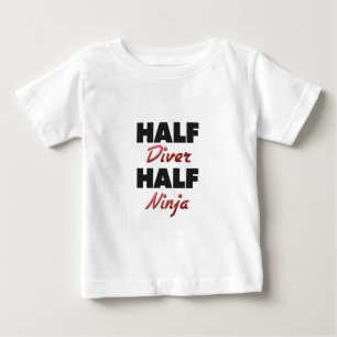 T-shirt Pour Bébé Demi de plongeur demi de Ninja