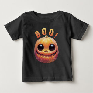 T-shirt Pour Bébé Déplaisant mignon chef Citrouille Halloween Dit Bo